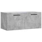 vidaXL Armoire murale gris béton 80x36 5x35 cm bois d'ingénierie