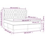 vidaXL Sommier à lattes de lit et matelas Vert foncé 160x200cm Velours