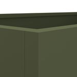 vidaXL Jardinière vert olive 62x47x46 cm acier laminé à froid