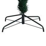 vidaXL Sapin de Noël artificiel avec support vert 120 cm fibre optique