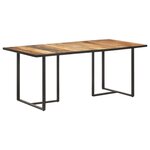 vidaXL Table de salle à manger 180 cm Bois de manguier brut
