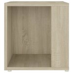 vidaXL Table d'appoint Chêne sonoma 33x33x34 5 cm Aggloméré