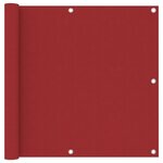 vidaXL Écran de balcon Rouge 90x500 cm Tissu Oxford