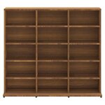 vidaXL Armoire à CD Chêne marron 102x23x89 5 cm Bois d'ingénierie