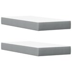vidaXL Lit avec matelas cire marron 200x200 cm bois massif de pin