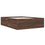 vidaXL Cadre de lit sans matelas chêne marron 120x200 cm