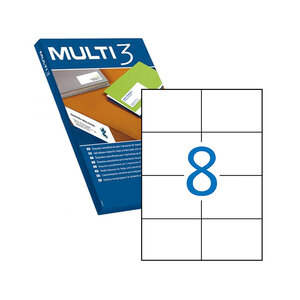 Multi3 Lot de 4000 étiquettes 105 0 x 74 0mm