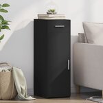 vidaXL Buffet noir 30x42 5x93 cm bois d'ingénierie