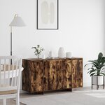 vidaXL Buffet en Chêne Fumé Chêne Fumé Bois 135 x 41 x 75 cm Rangement
