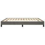 vidaXL Cadre de lit sans matelas gris foncé 160x200 cm velours