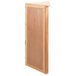 vidaXL Étagère d'angle 59x36x100 cm Bois de chêne massif