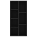 vidaXL Bibliothèque Noir 50x25x106 cm Bois d'ingénierie