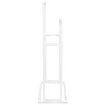 vidaXL Porte-serviettes sur pied Blanc 48x24x78 5 cm Fer