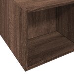 vidaXL Cadre de lit chêne marron 200x200 cm bois d'ingénierie