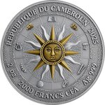 Pièce de monnaie en Argent 2000 Francs g 62.2 (2 oz) Millésime 2025 The Nine Muses MELPOMENE AND THALIA