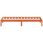 vidaXL Lit de jour sans matelas cire marron 90x190 cm bois pin massif