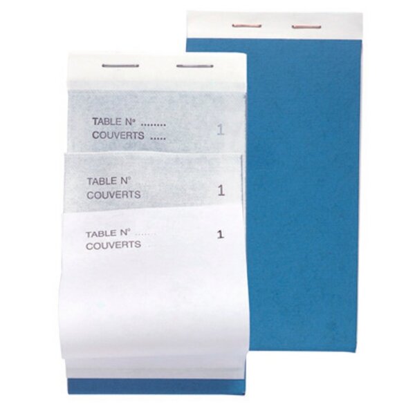 Bloc maitre d’hotel 50 feuillets 95x170 mm 50/3 autocopiant EXACOMPTA