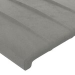 vidaXL Cadre de lit sans matelas gris clair 90x200 cm velours