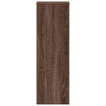 vidaXL Support pour plantes chêne brun 33x33x100 cm bois d'ingénierie