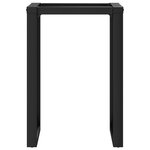 vidaXL Pieds de table à manger cadre en O 60x40x73 cm fonte