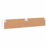 vidaXL Meubles TV avec lumières LED 2 Pièces blanc 80x30x30 cm