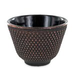 Porte-encens coupelle en fonte Zen noir et doré