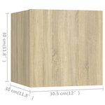 vidaXL Ensemble de meubles TV 4 Pièces Chêne sonoma Bois d'ingénierie