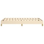 vidaXL Cadre de lit sans matelas crème 120x200 cm tissu