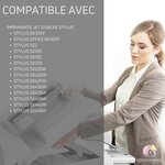 123CONSOMMABLES - T1285 - Cartouches d'encre Compatible avec EPSON T1285 Renard - pour EPSON Stylus T22 Office BX305F BX305FW SX125 SX130 SX230 (1 Noir / 1 Cyan / 1 Magenta / 1 Jaune)