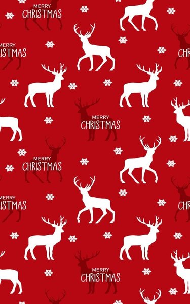 Tapis d'intérieur Noël 50 x 80 cm - Rouge