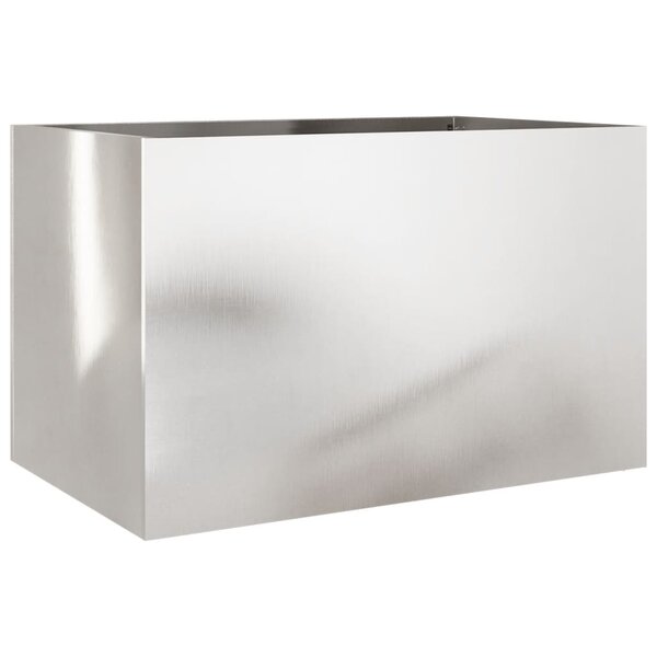 vidaXL Jardinière argenté 62x40x39 cm acier inoxydable