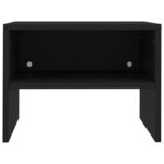 vidaXL Table de chevet Noir 40x30x30 cm Bois d'ingénierie