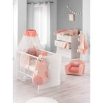 Matelas à langer avec housse Lapinou - Rose - 50 x 75 cm