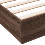 vidaXL Cadre de lit sans matelas chêne marron 120x190 cm
