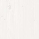 vidaXL Repose-pieds de jardin coussins lot de 2 blanc bois pin massif