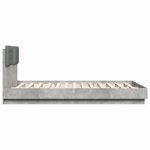 vidaXL Cadre de lit sans matelas gris béton 120x200 cm