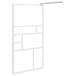vidaXL Paroi de douche 100x195 cm ESG Verre Blanc