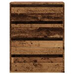 vidaXL Commode d'angle vieux bois 60x41x76 cm bois d'ingénierie