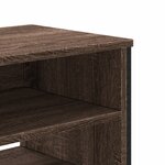 vidaXL Meuble TV chêne marron 122x34x41 cm bois d'ingénierie