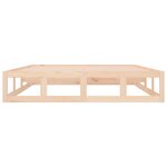 vidaXL Cadre de lit sans matelas 120x190 cm Petit double Bois massif