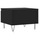 vidaXL Tables basses 2 Pièces noir 50x46x35 cm bois d'ingénierie