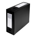 Boite De Classement À Pression Dos 100mm Polypropylène 7/10e Opaque - A4 - Noir - X 10 - Exacompta