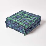 Coussin lombaire - Tartan écossais Vert - HOMESCAPES