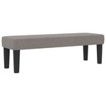 vidaXL Lit à ressorts avec matelas et banc taupe 160x200 cm en tissu