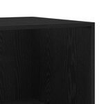 Armoire vidaXL Noire Chêne 50x50x200 cm en Bois d'ingénierie
