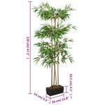 vidaXL Bambou artificiel 760 feuilles 120 cm vert