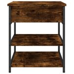 vidaXL Banc à chaussures chêne fumé 70x42 5x50 cm bois d'ingénierie