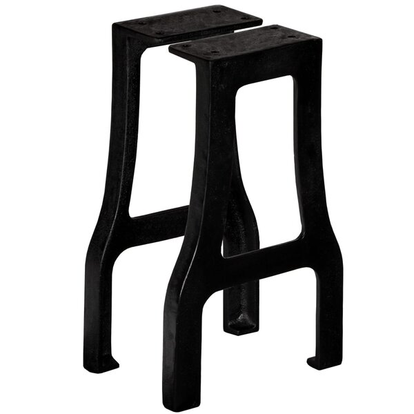 vidaXL Pied de banc 2 Pièces Cadre en A Fonte