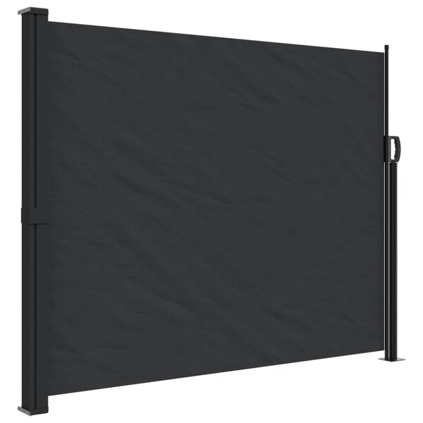 vidaXL Auvent latéral rétractable noir 160x500 cm