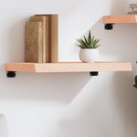 vidaXL Étagère murale 60x40x(2-6) cm bois de chêne massif non traité